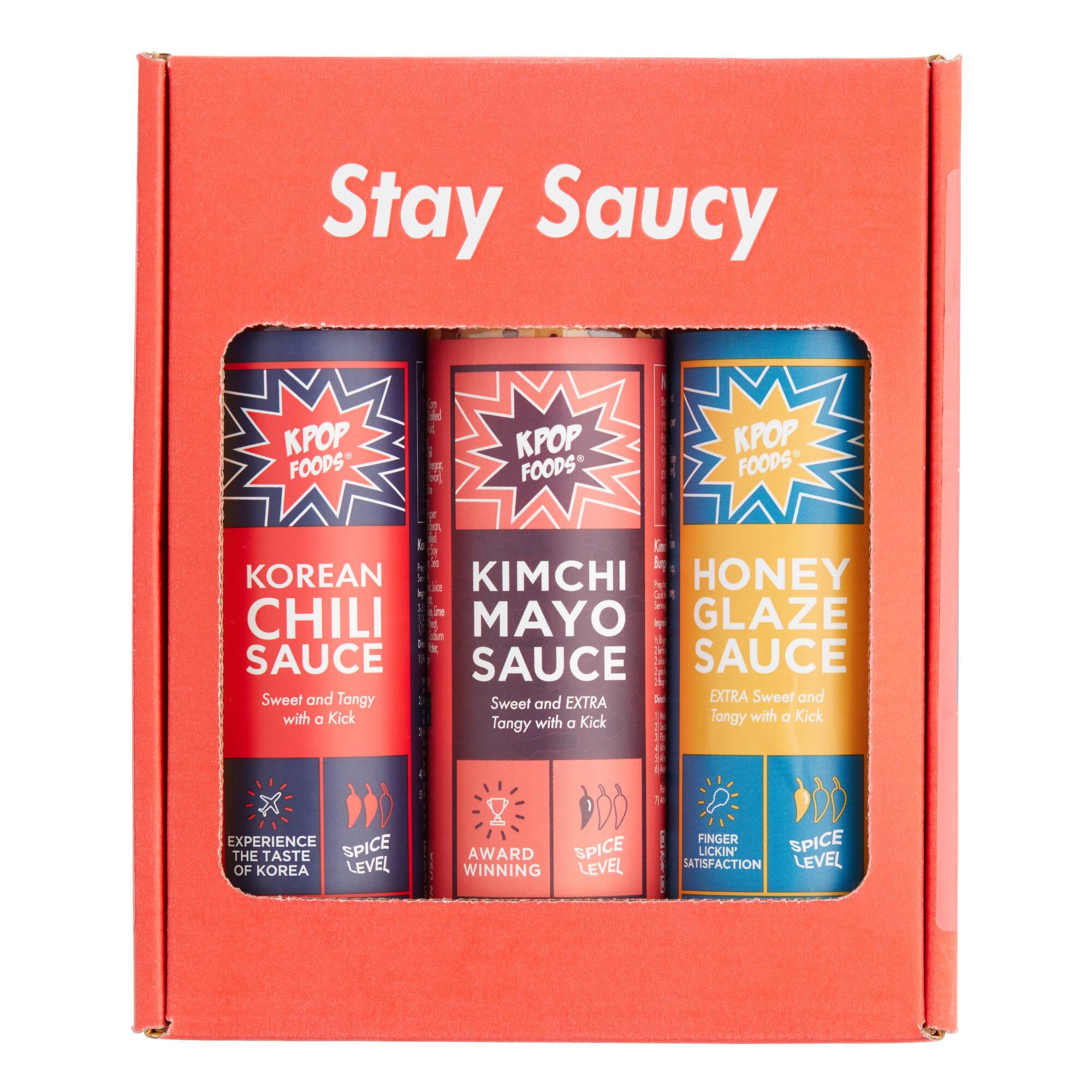 KPOP Foods Stay Saucy Sauce Gift Set 3 Pack by World Market
