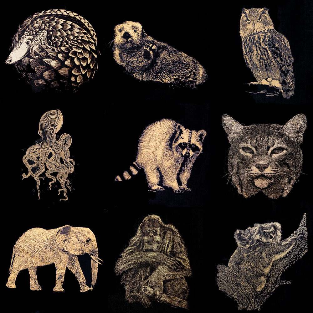 Any Animal Unisex Long-Sleeve T-Shirt, Pick From 24 Designs