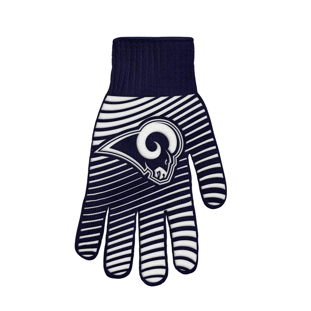 The Sports Vault Los Angeles Rams BBQ glove Silicone Cotton Flame Retardant Grill Gloves in Blue | BGNFL2601