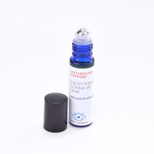 Metabolism & Weight Control, Everything's Gonna Be Ok Essential Oil Roller, Natural Nausea Relief, Curb Cravings, Organic Blend