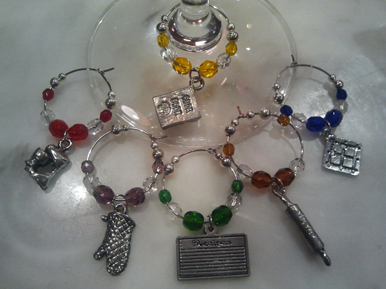 Cooking Baking Chef Wine Charms
