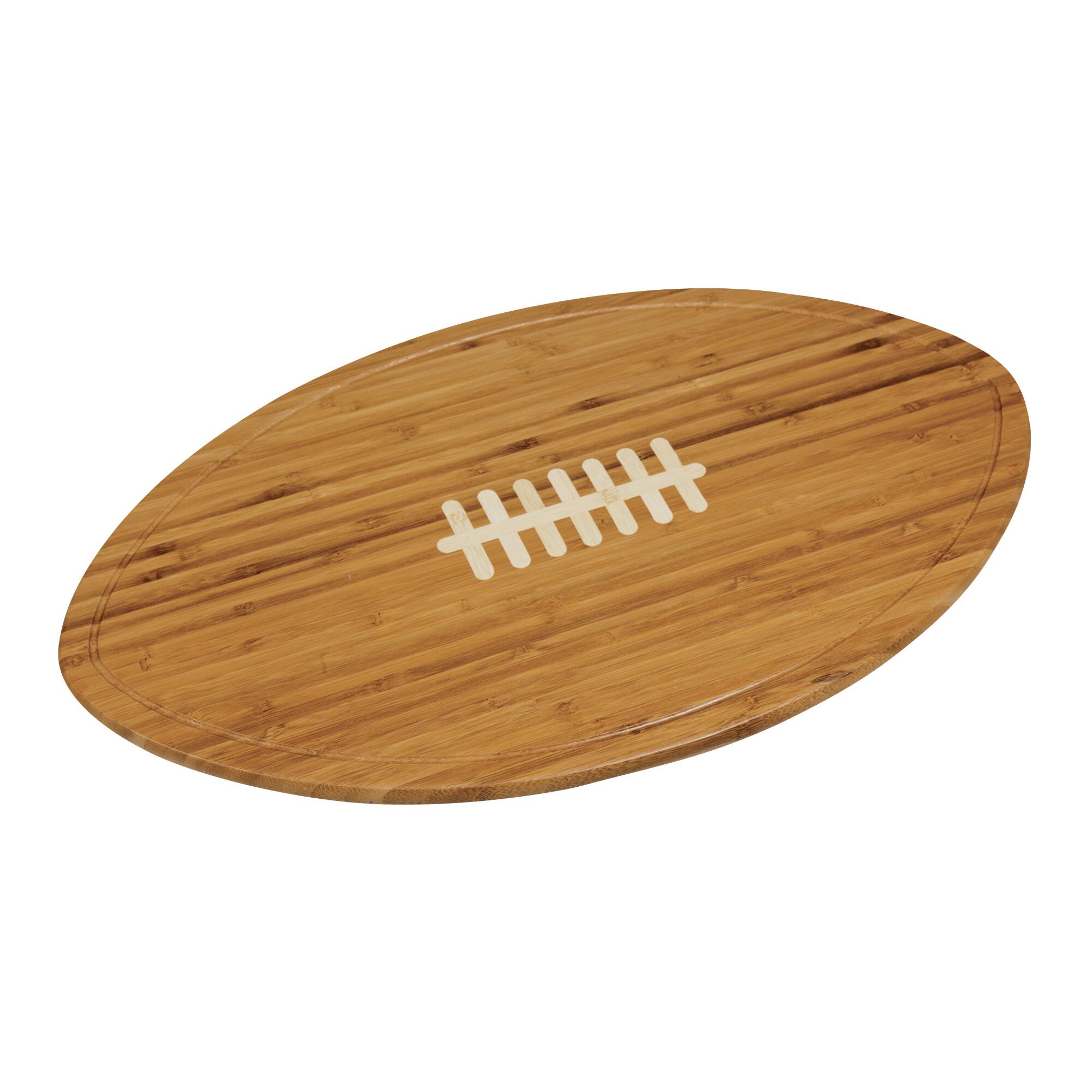 Bamboo Football Kickoff Cheese Board: Natural by World Market