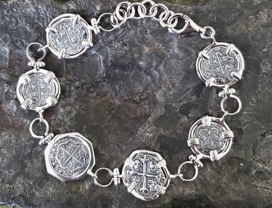 Atocha Silver Bracelet Shipwreck Sunken Treasure Coin