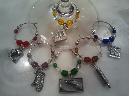 Cooking Baking Chef Wine Charms