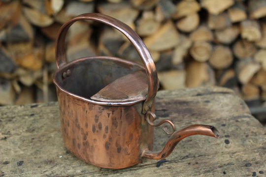 Handmade Copper Watering Can Vase, Flower Box