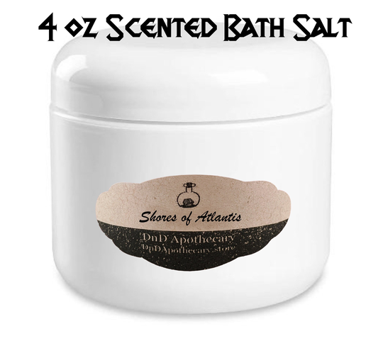 Scented Bath Salt Shores Of Atlantis Dungeons & Dragons Themed Ambiance Bath Soak Aromatherapy