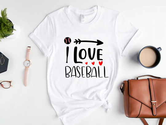 I Love Baseball Shirt, Dad Shirt, Game Day Baseball Shirts For Women, Shirt Toddler, Sports Mom Shirt