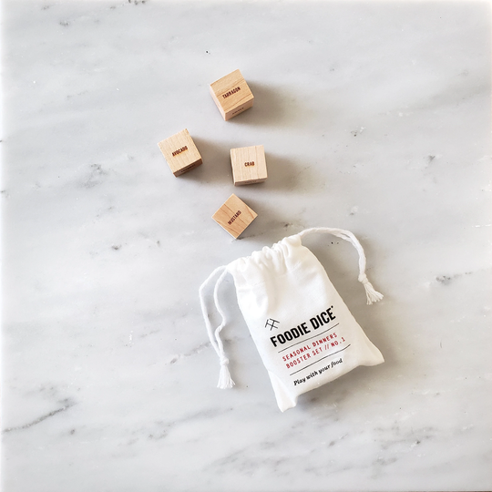 Foodie Dice® Booster Set // Addition To Seasonal Dinners Foodie Gift, Hostess Cooking Kitchen Gift