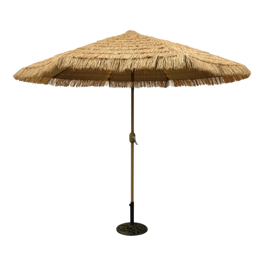 Thatched Market 9 Ft Tilting Patio Umbrella: Natural - Fabric by World Market