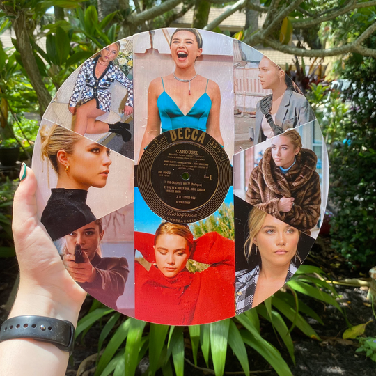 Florence Pugh Vinyl Collage