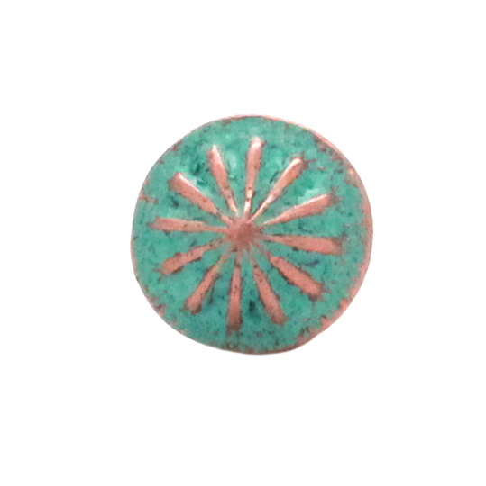 Santa Fe Parachute Screw Back Concho Copper Patina 3/4" 20703-90