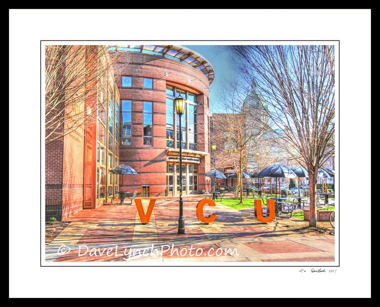 Vcu, Richmond Va, Shafer Ct, Rva, Richmond Virginia Art Photo, Vcu Frame, Vcu Rams, Vcu Basketball, Virginia Commonwealth University -By Dave Lynch
