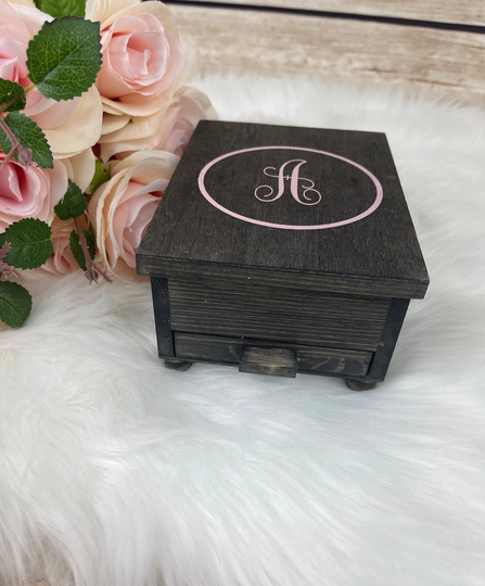 Wood Jewelry Box - Blended Family Gift Stepdaughter Christmas Personalized Daughter Wedding Gifts For Girls