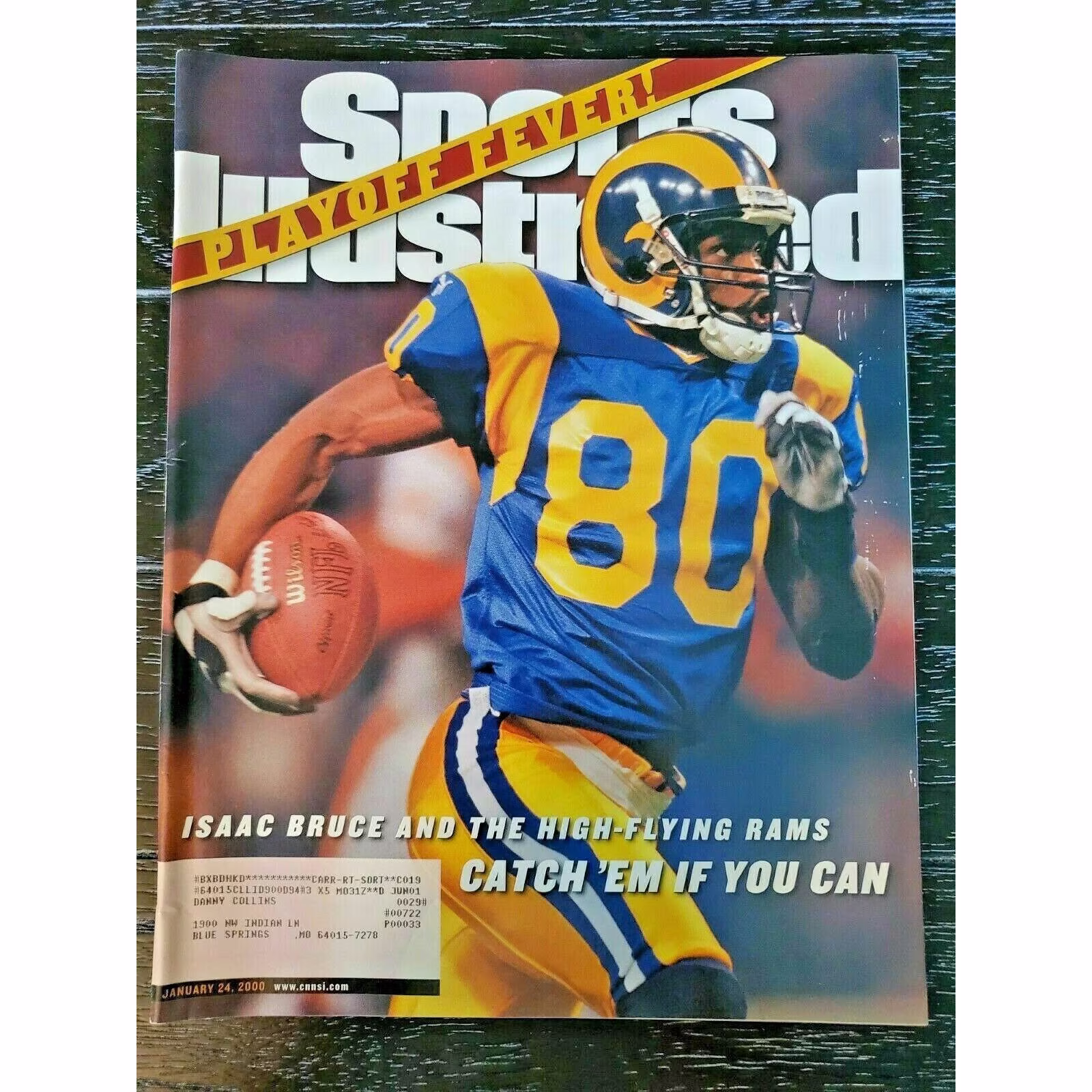 Sports Illustrated January 24 2000 Isaac Bruce St Louis Rams Playoff Fever