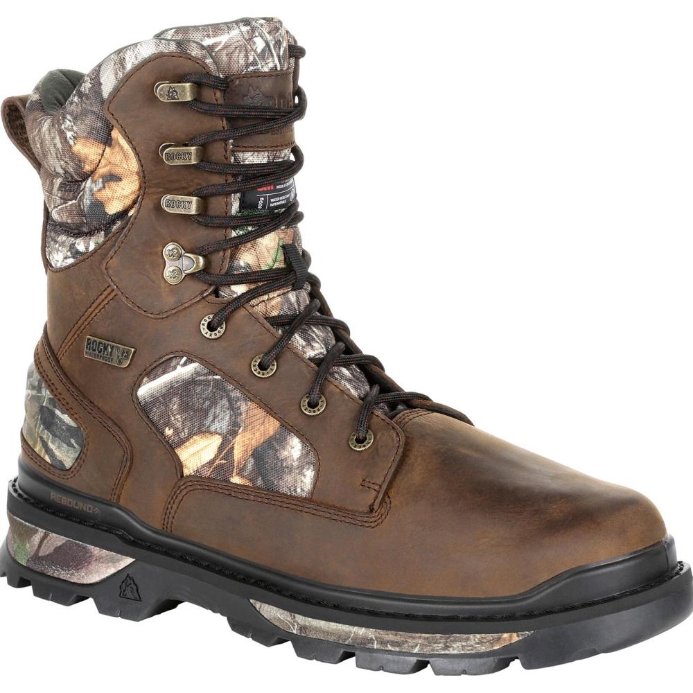 Rocky Size: 11.5 Medium Mens Realtree Edge Waterproof Outdoor Boots Leather | RKS0414 M 115