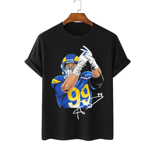 Aaron Donald 99 Signature Shirt, Los Angeles Rams Shirt, Champions Cooper Kupp