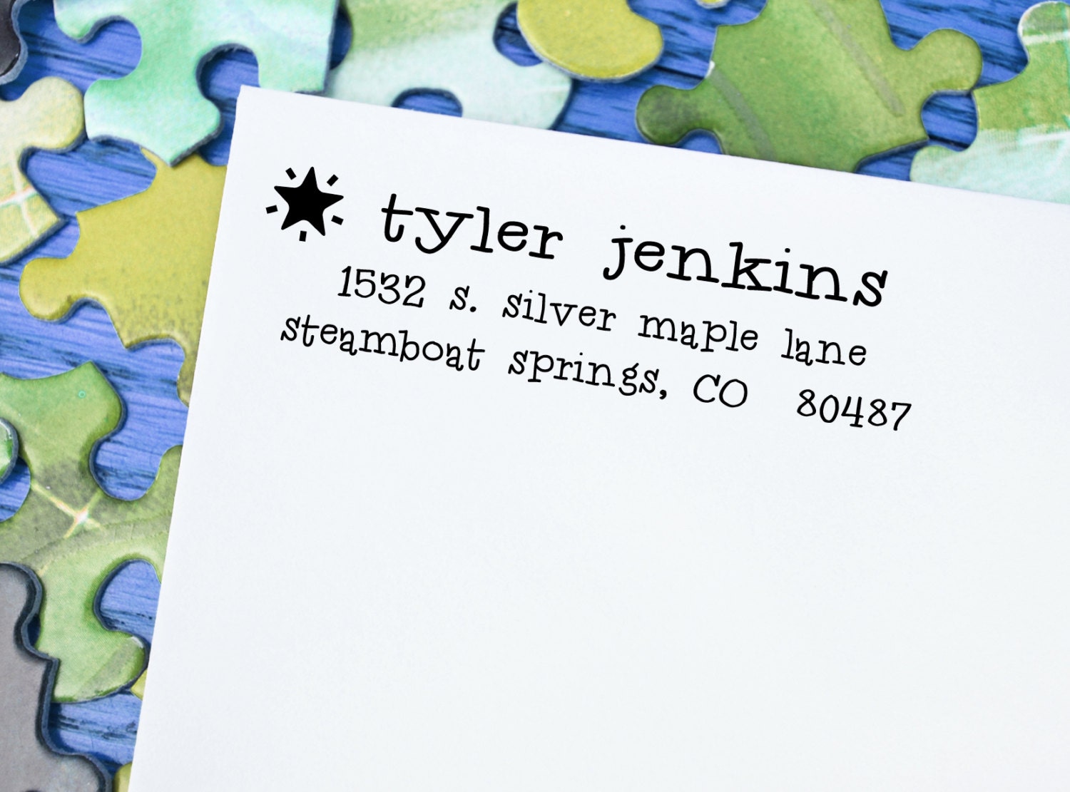 Address Stamp - Child's Birthday Invitation Stamp Return