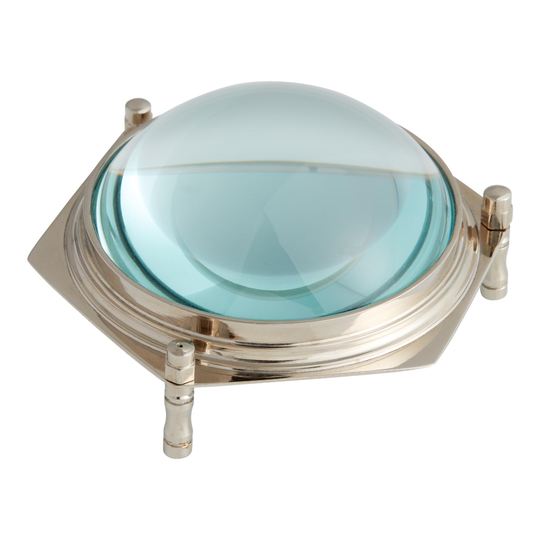 Nickel Dome Magnifying Glass: Silver - Glass by World Market