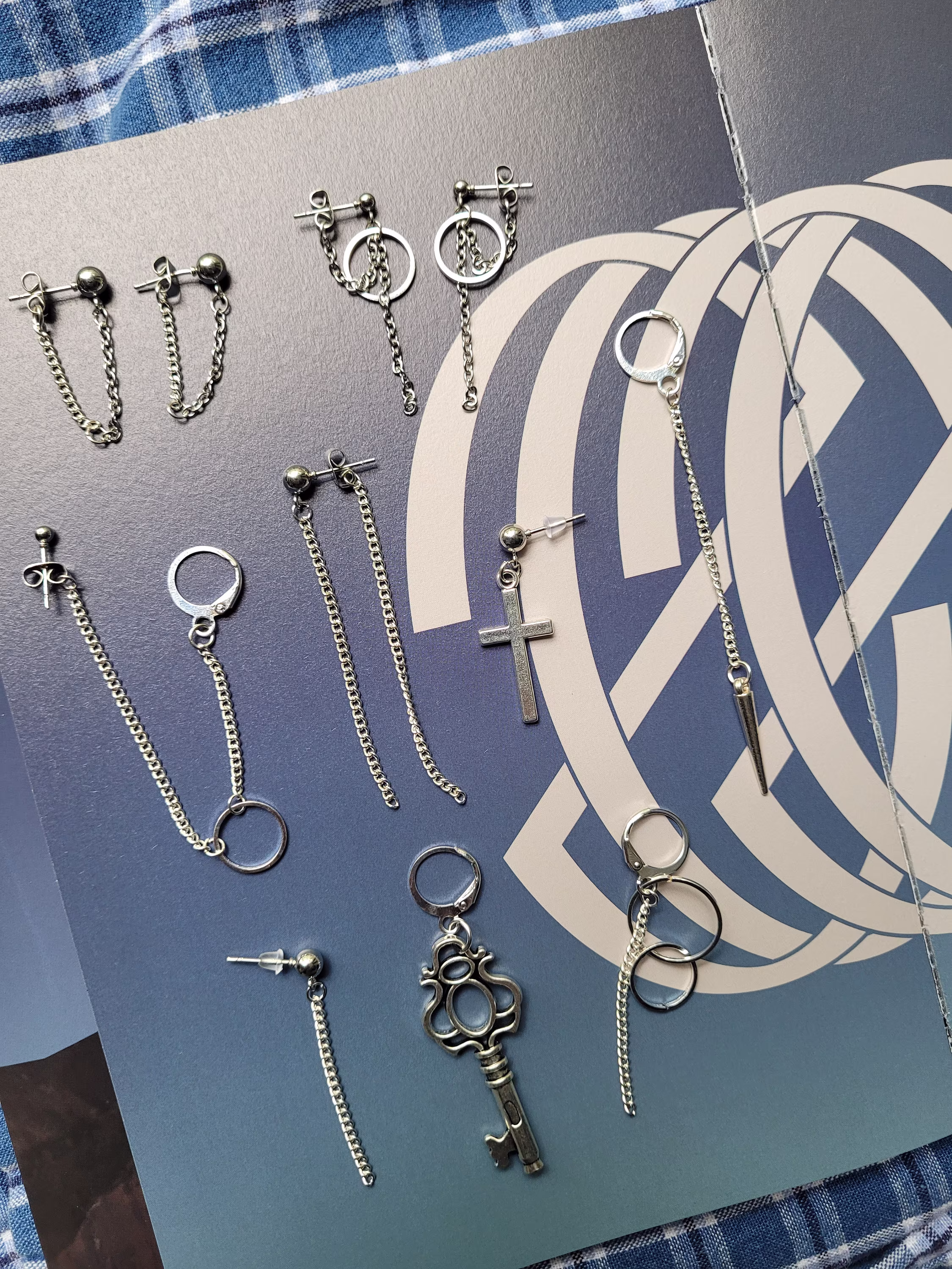 Nct 127 Wayv Inspired Punk Chain Dangle Hoop Earrings Cuffs Yangyang Johnny Taeyong Yuta Ten Lucas U Nct Dream Nct2020 Kpop Idol Winwin