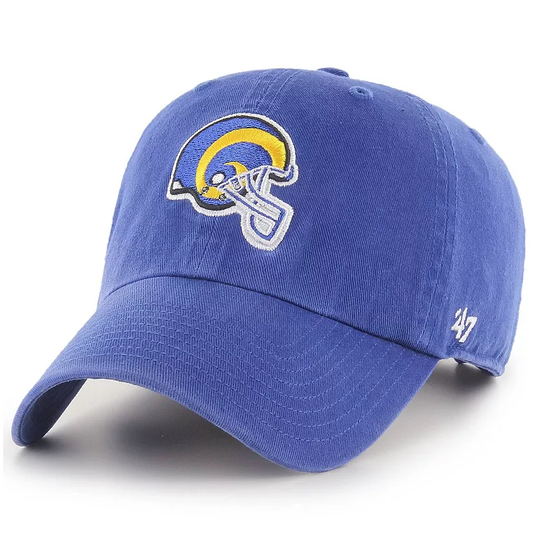 Men's '47 Royal Los Angeles Rams Clean Up Legacy Adjustable Hat, LAR Blue