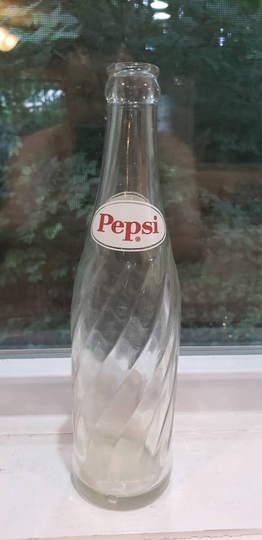 1970S Pepsi Glass Bottles Great Conditon Swirl Top