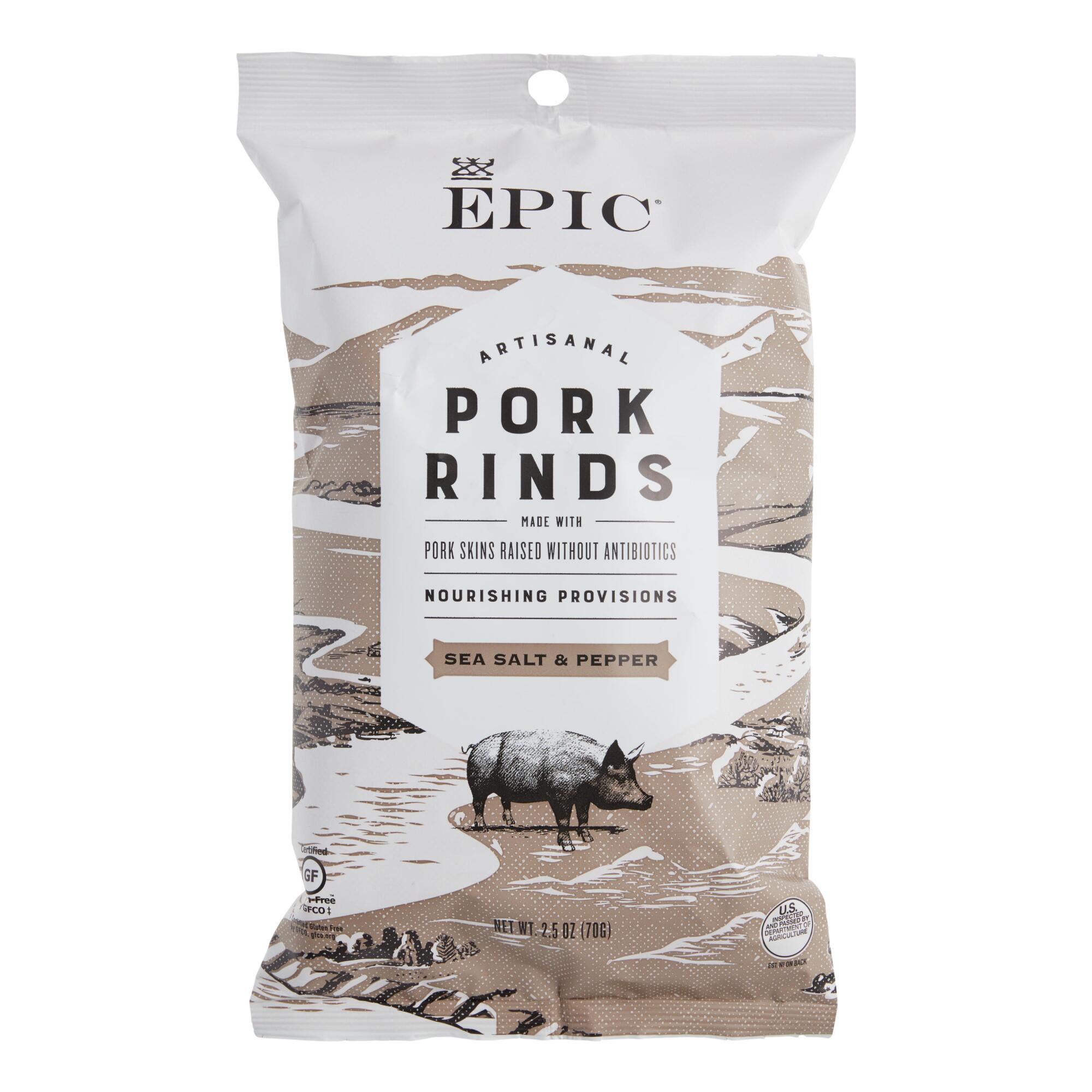 Southern Recipe Sea Salt & Black Pepper Pork Rinds Set of 12 by World Market