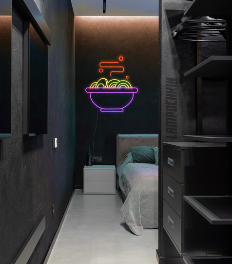 Japan Food Ramen Led Sign Noodles Soup Home Asian Kitchen Decor Custom Wall Neon Cooking Personalized Bar Interior Light