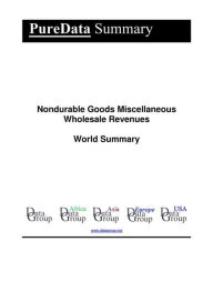 Nondurable Goods Miscellaneous Wholesale Revenues World Summary: Market Values & Financials by Country Editorial DataGroup Author