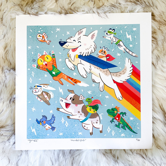 Wonder Pets Blast Off 12x12 Art Print