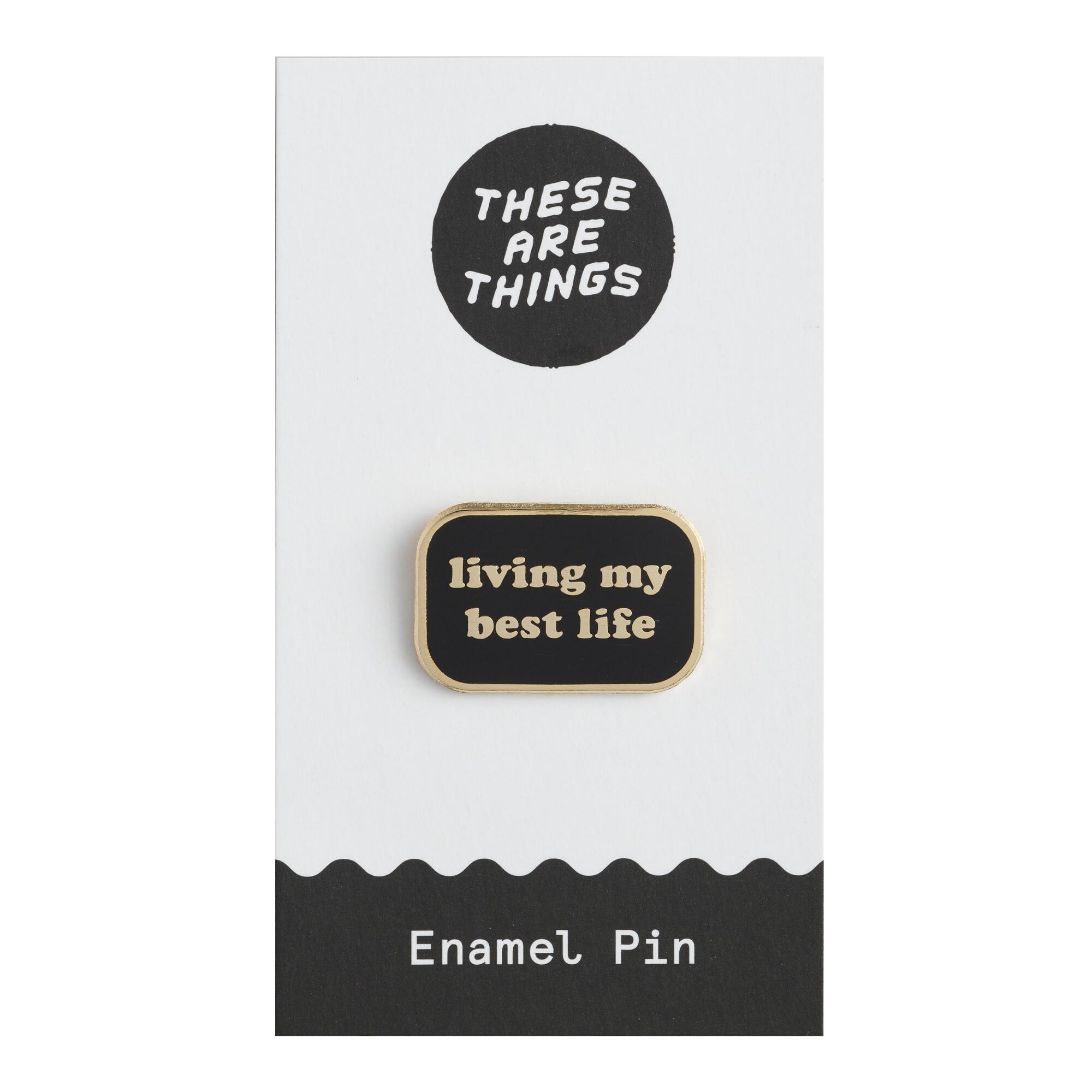Living My Best Life Enamel Pin by World Market