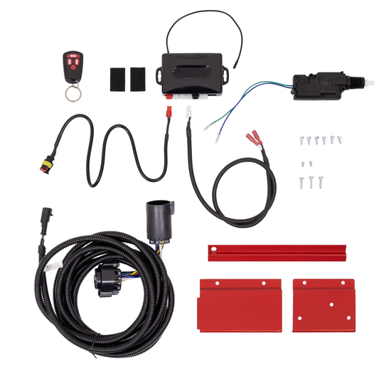 WEATHER GUARD Remote Keyless Entry Kit with Hitch Wire Harness, Saddle Box in Red | PS8003