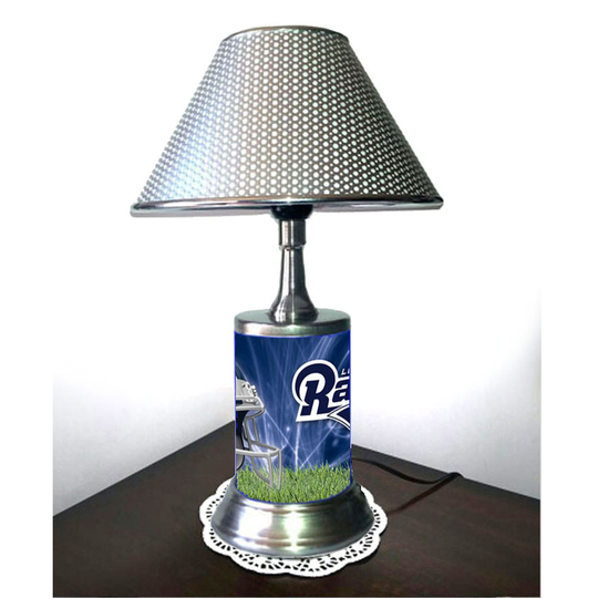 Los Angeles Rams Desk Lamp With Chrome Finish Shade