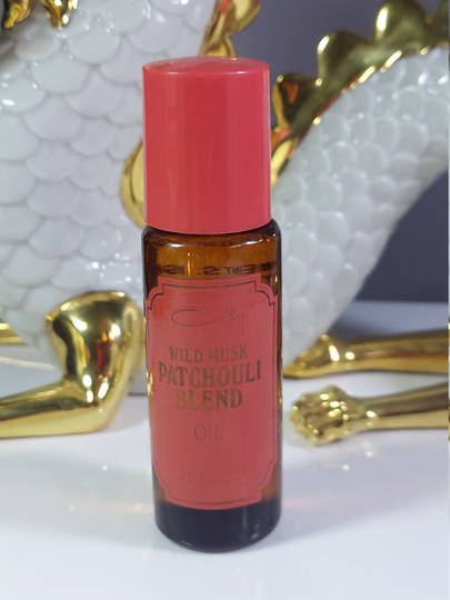 Wild Musk Patchouli Blend Oil .75 Oz Vintage - Rare This Bottle Is Full
