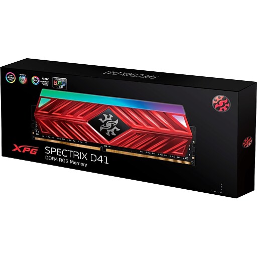 XPG SPECTRIX D41 16GB (2 x 8GB) DDR4-3200/PC4-25600 DDR4 SDRAM (AX4U32008G16A-DT41)