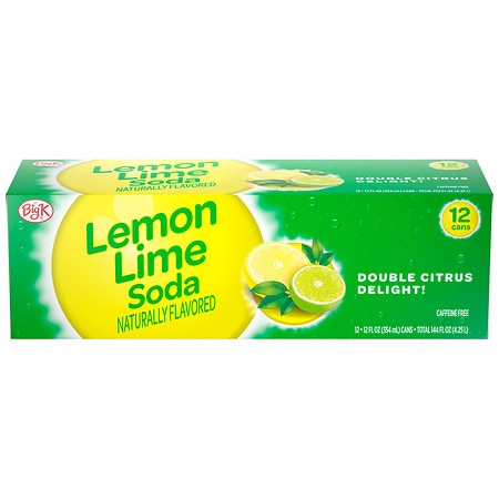 Kroger Lemon Lime Soda - 12.0 oz x 12 pack