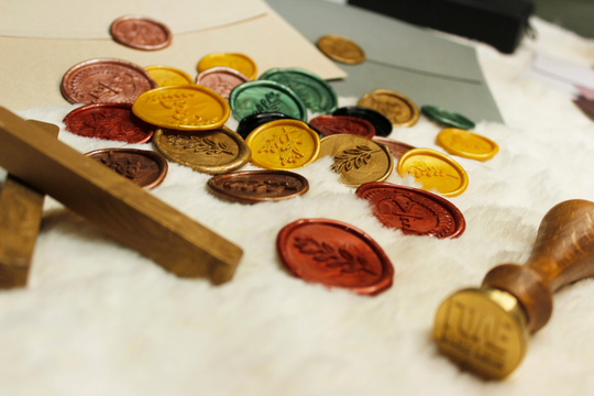 Custom Wax Seal Stickers For Wedding Invitation, Personalized & Self Adhesive
