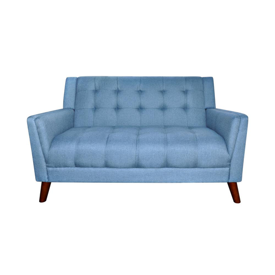 Best Selling Home Decor Candace Midcentury Blue Polyester/Blend Loveseat | 305543