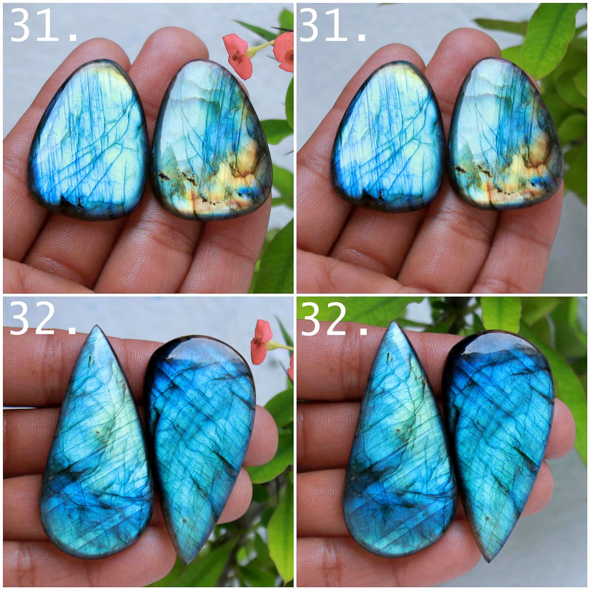 Spectrolite Fire Labradorite, Genuine Labradorite Stone Pairs Earrings, Gemstone Pair, Diy Matching Pairs, Labradorite