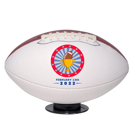 Super Bowl Football 2022 Party Decoration Trophy, Autograph Full Size 12 Inch, Table Centerpiece Decor For Touchdown Game Day
