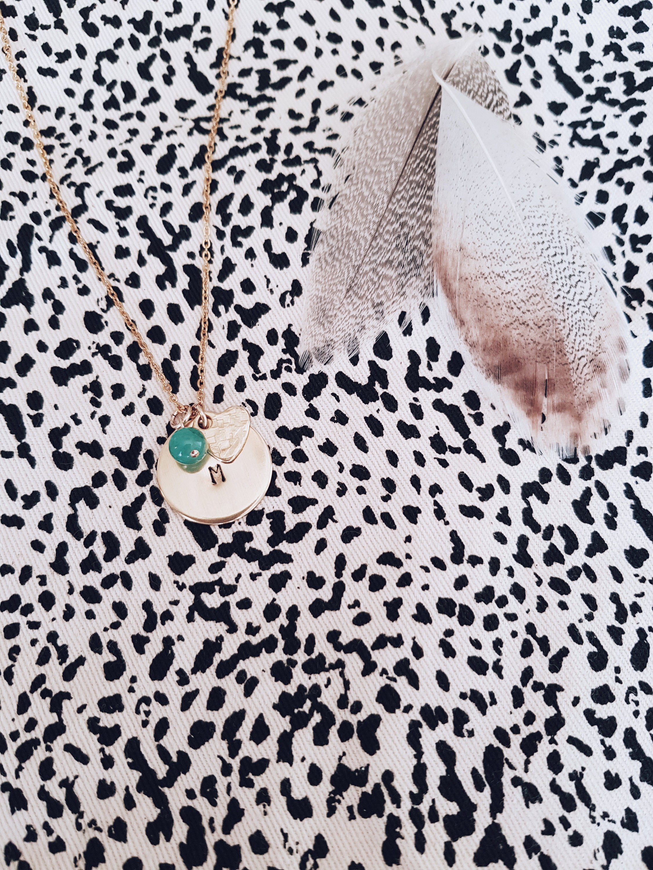 Charm Necklace Gold/Silver With Birthstone