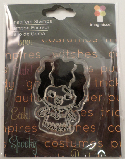 Imaginisce Halloween Frankenbride Frankenstein Monster Mash Cling Rubber Stamp