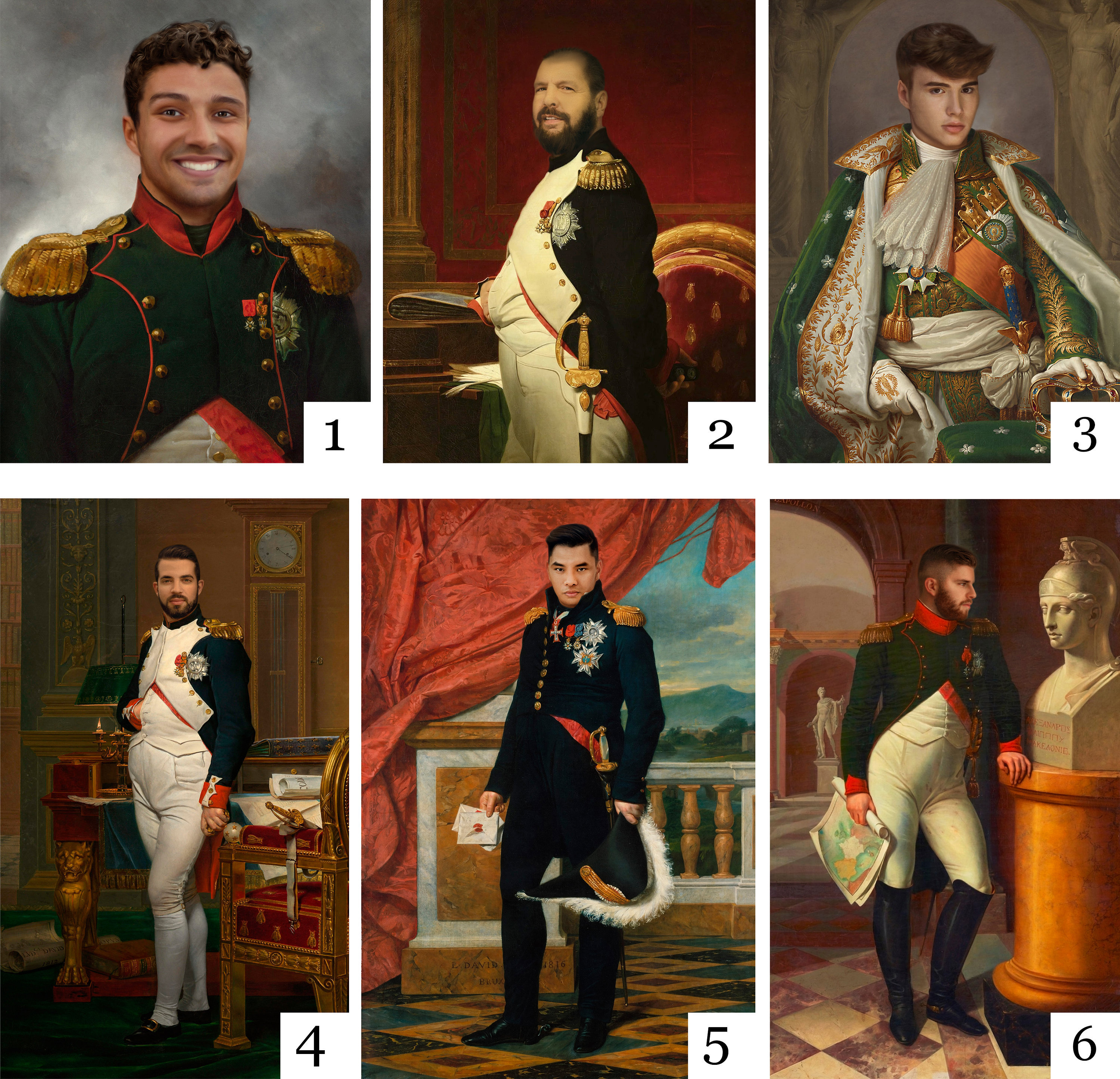 Custom Napoleon Portrait, Bonaparte, French Military Leader Portraits, Revolutionary Wars Emperor Of The