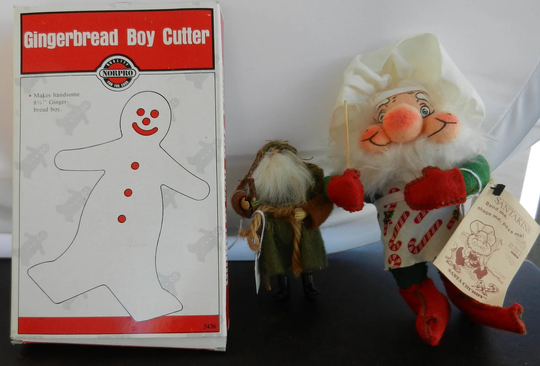Christmas Gingerboy Cookie Cutter & Stuffed Santa