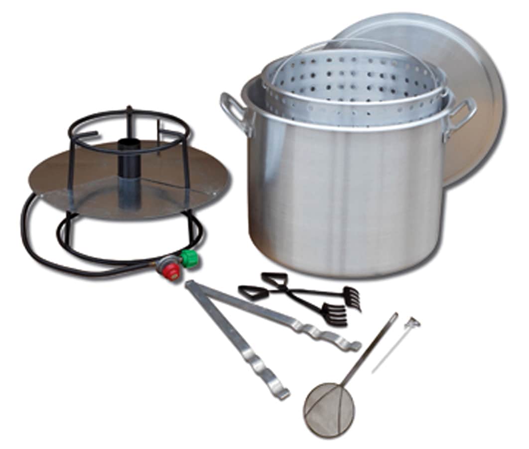 King Kooker 29-in Propane 20-lb Cylinder Manual Ignition Jet Cooker in Black | 80BP