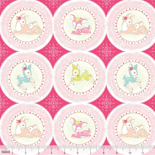 Blend Fabrics Christmas Dear - Delightfully // 100% Cotton Quilting Fabric Woodland