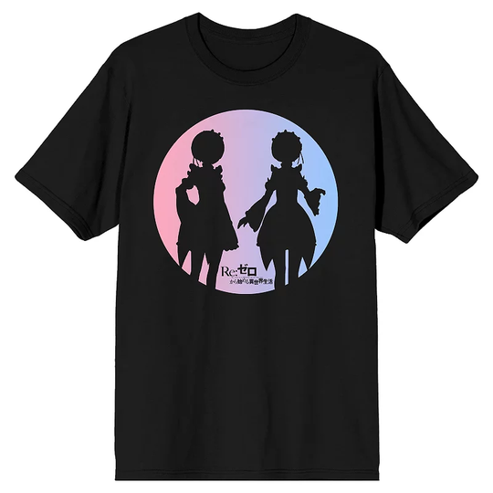 Men's ReZero Rem & Ram Tee, Size: Small, Black