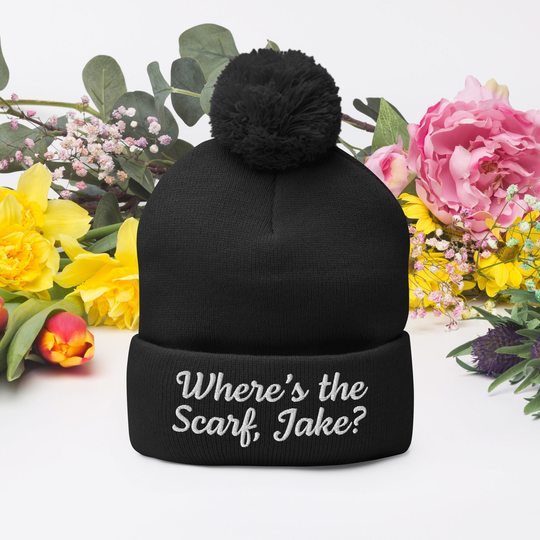 Where's The Scarf Jake, Pom-Pom Beanie Hat Cap