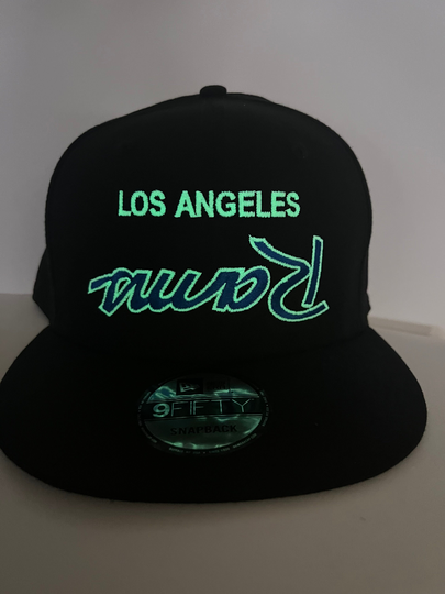 Glow in The Dark Vintage Upsidedown La Rams | New Era Snapback