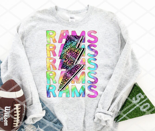 Rams, School Spirit, Ready To Press, Sublimation Transfer