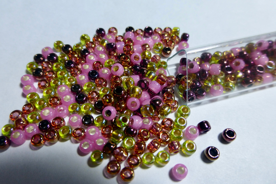 Designer Blend Of 8/0 Toho Glass Seed Beads in "Orchid"
